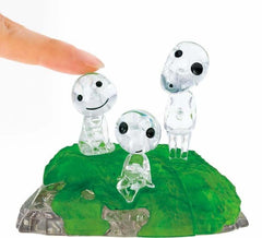 FOXCUP Studio Ghibli Kodama puzzle closeup edges highlight clean cuts and seamless assembly.
