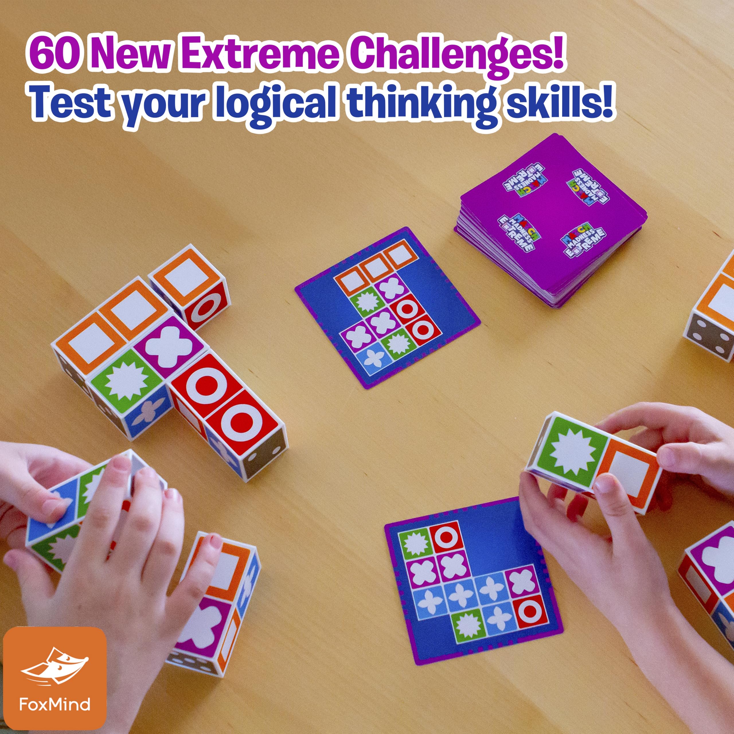 FoxMind Match Madness Extreme compact box design facilitates on-the-go play