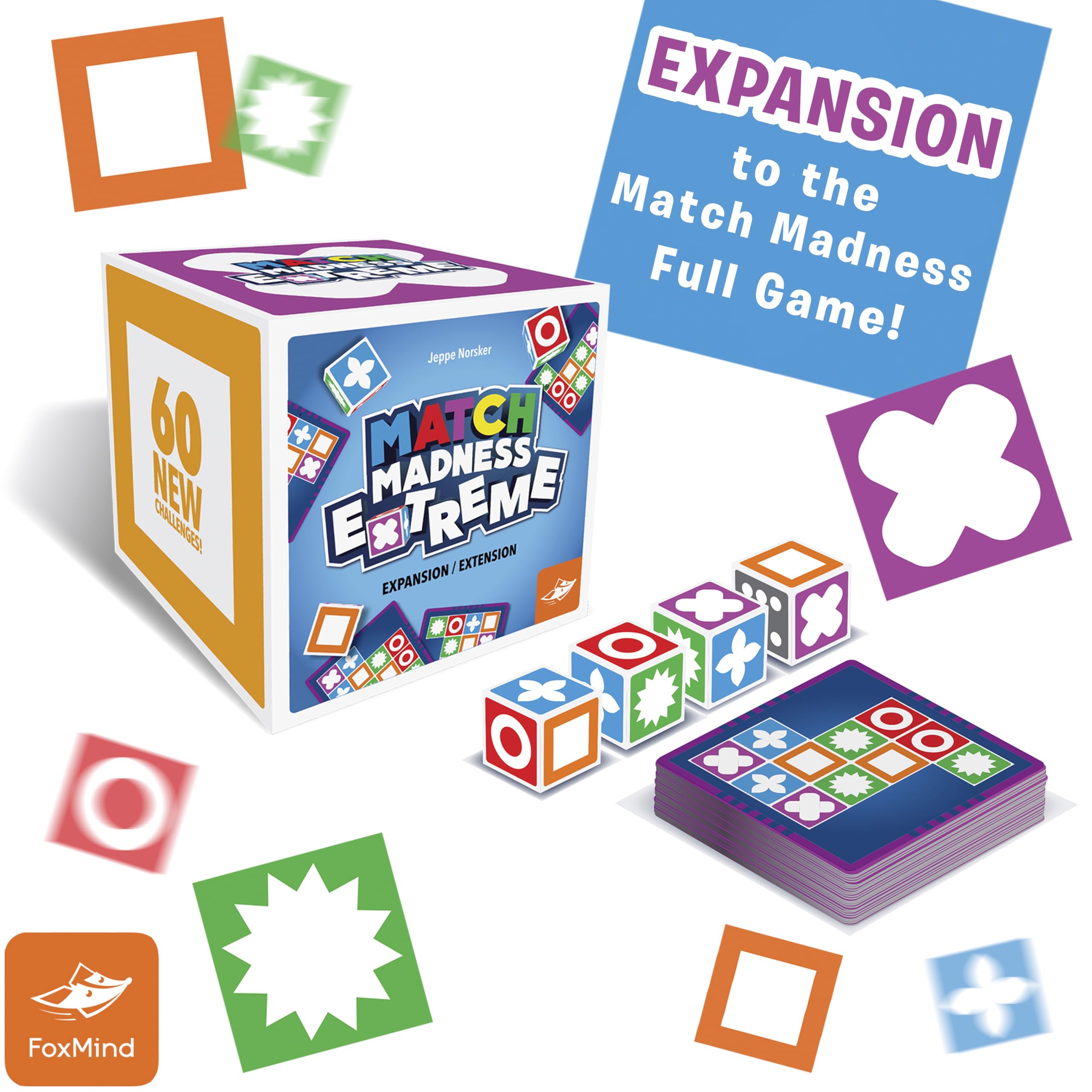 FoxMind Match Madness Extreme supports up to four players for competitive family play