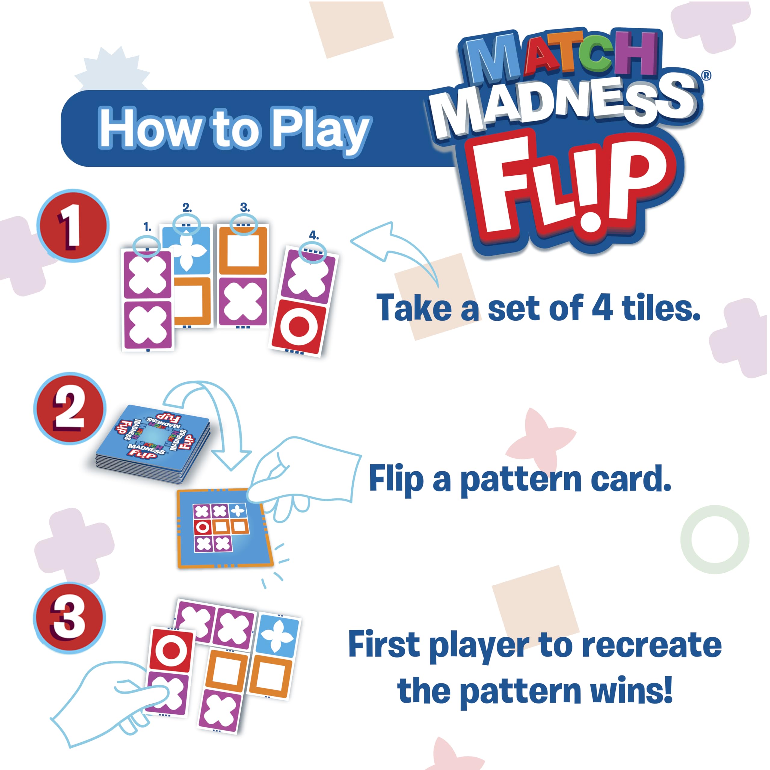 FoxMind Match Madness Flip three difficulty levels challenge growing players.