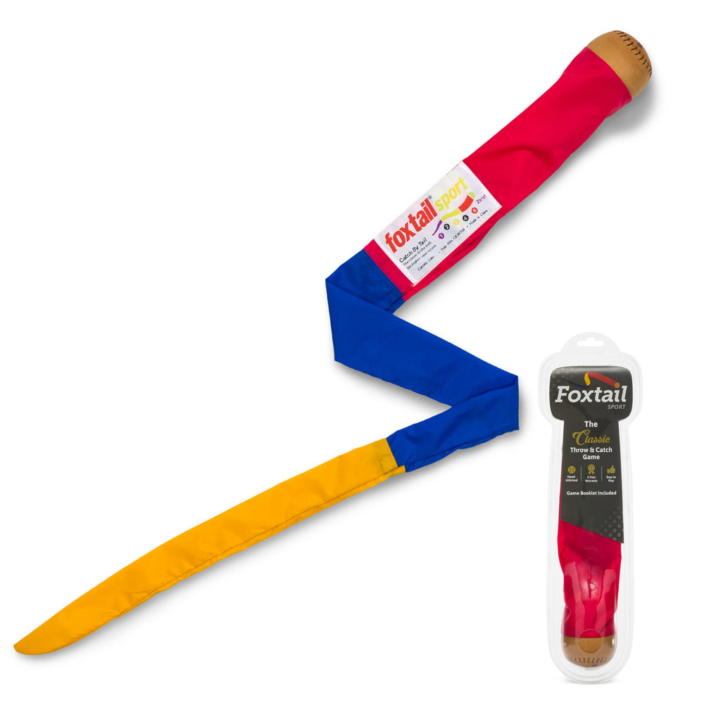 Foxtail Sport with a leather baseball end, designed for long throws and catches.