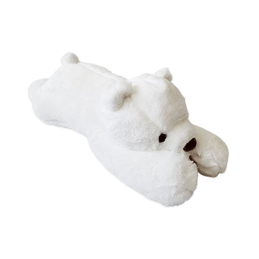 FoxVilla polar bear weighted 4lbs plush for calming hugs.