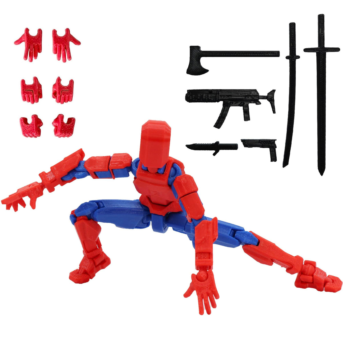 FoxVilla Titan13 assembled figure in dynamic pose for immediate display