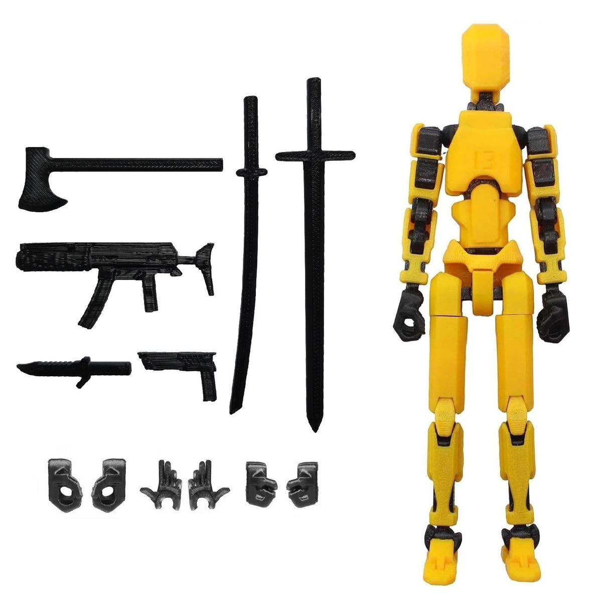 FoxVilla Titan13 Dummy13 front view shows durable 3D-printed construction for display