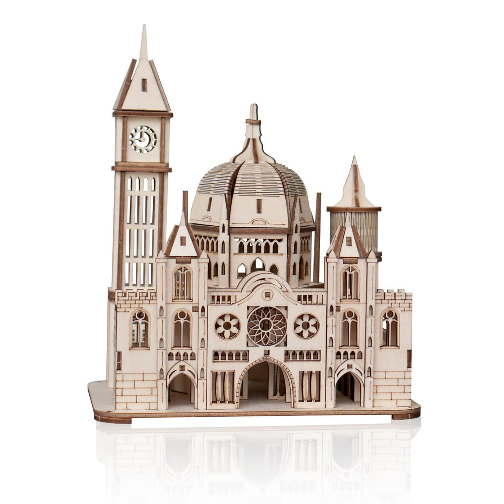 Foyucool castle puzzle-assembly-kit for mindful home crafting.