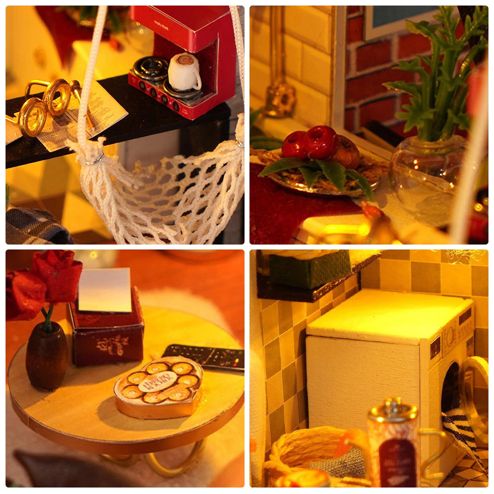 Foyucool dollhouse kit decor and accessories elevate your mini décor project.