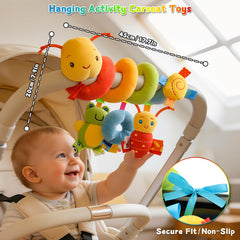 FPVERA baby seat and pram attachment provides versatile on-the-go entertainment.