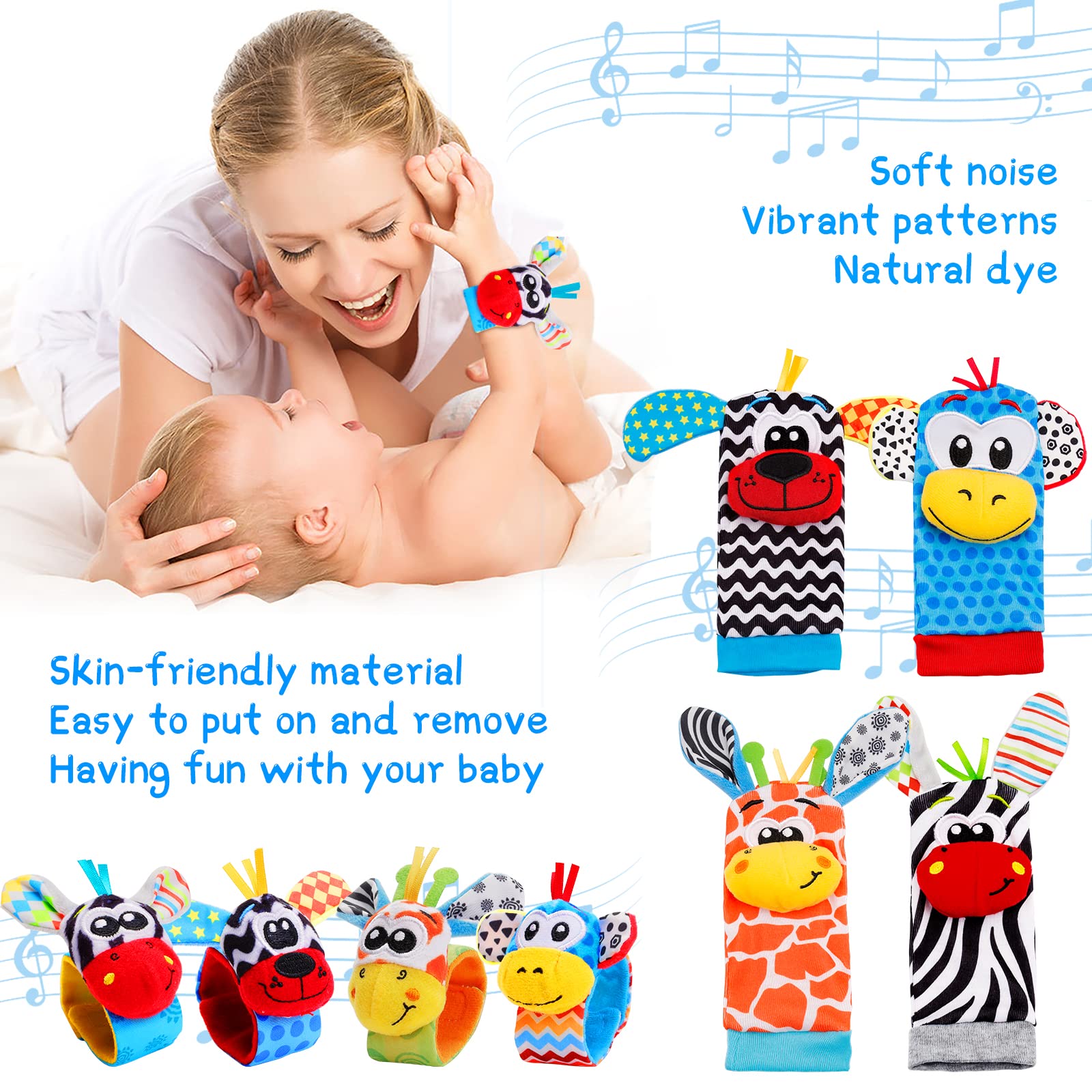 FPVERA baby-friendly set fits stroller or car seat for on-the-go play.