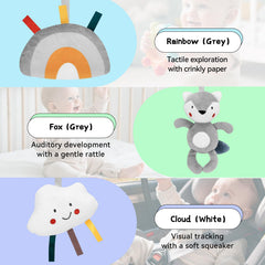 Spiral attachment for FPVERA keeps toys secure on car seats and prams.