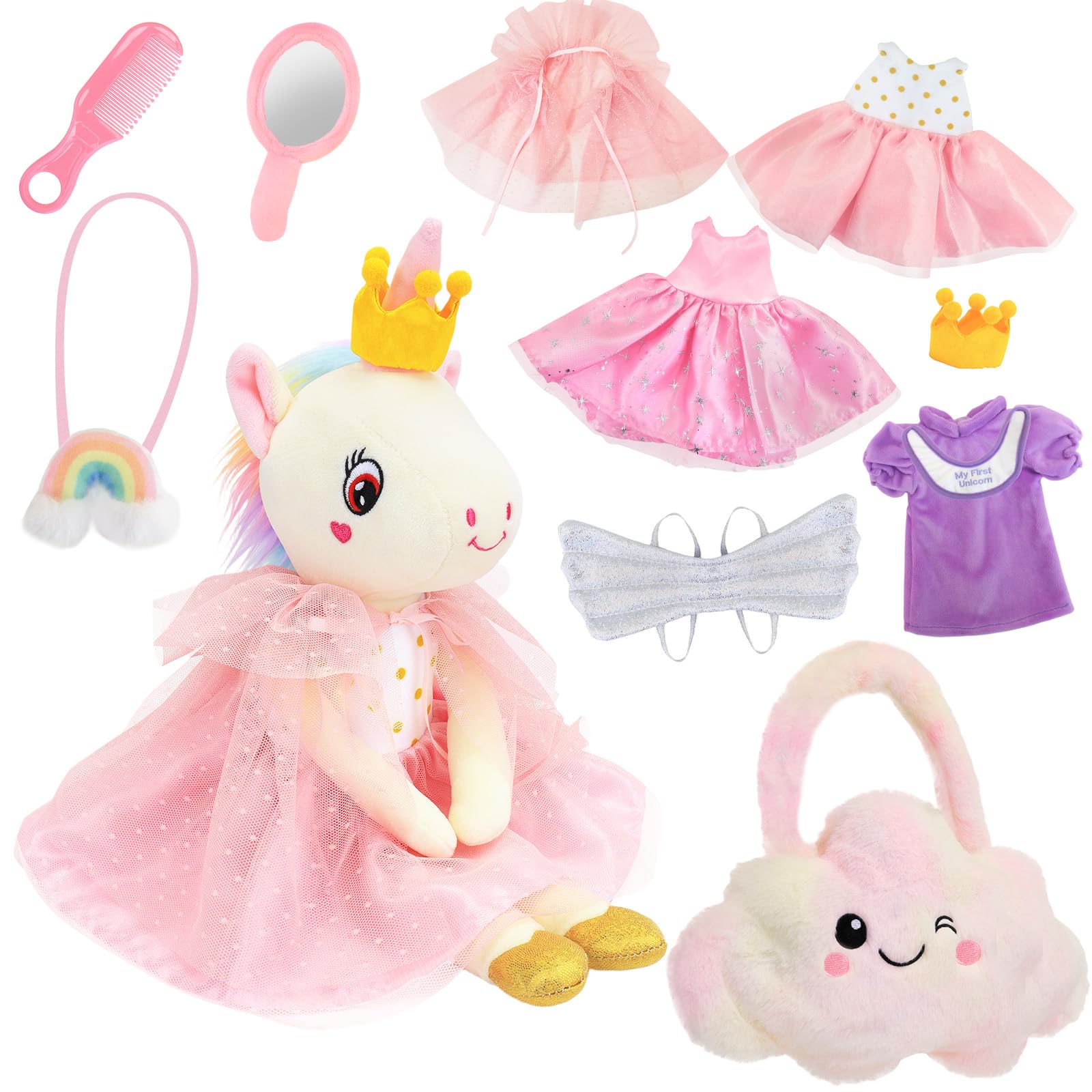 FPVERA unicorn doll hair-styling tools enable playful creativity.