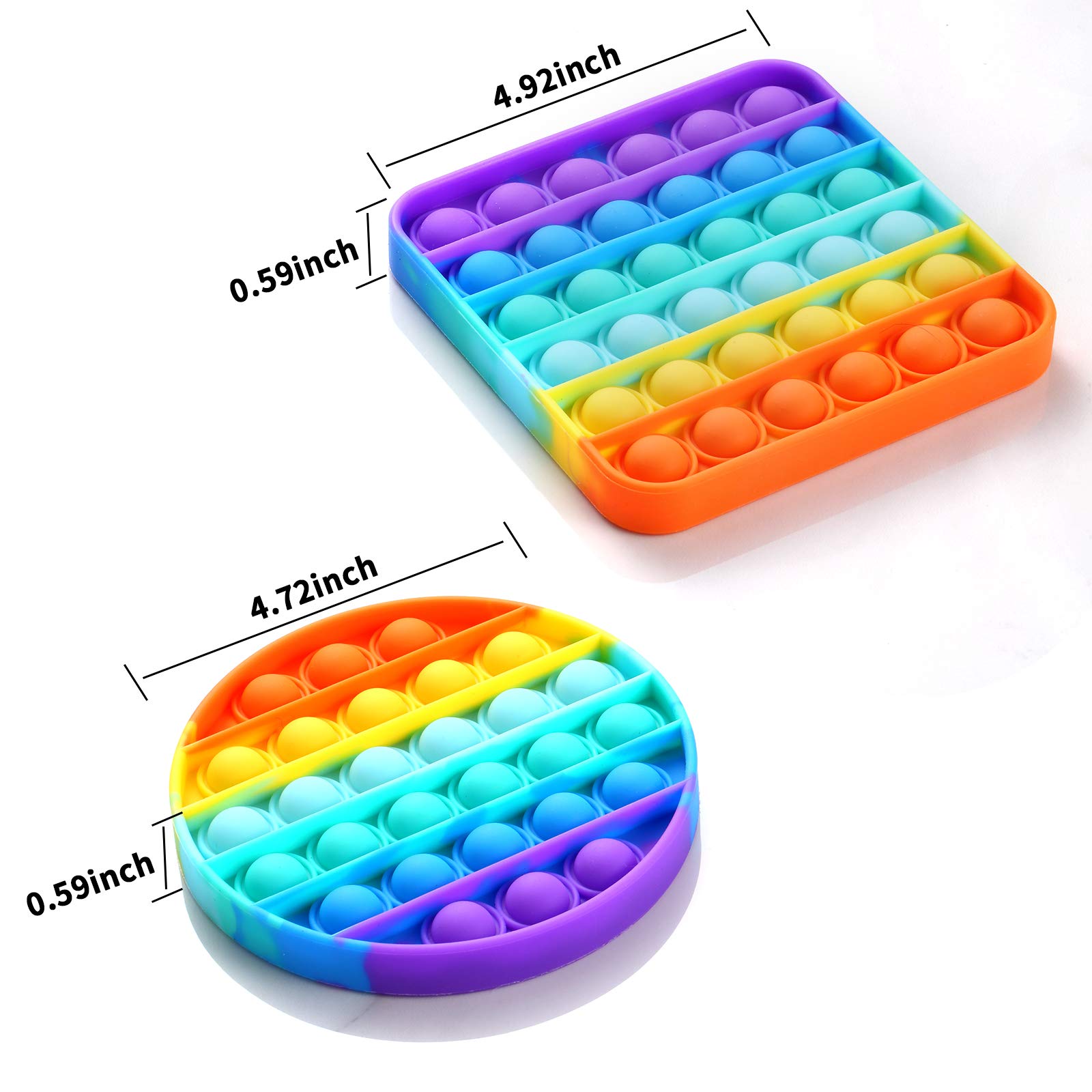 Fpxnb pop fidget square closeup emphasizes tactile bubbles for focus