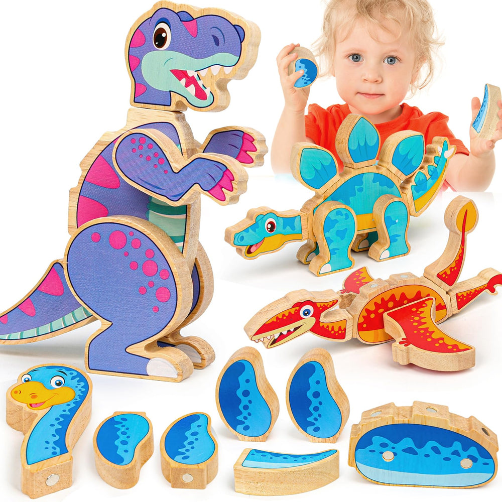 FQKIOMY dinosaur toys take apart set boosts imaginative play and fine motor practice.