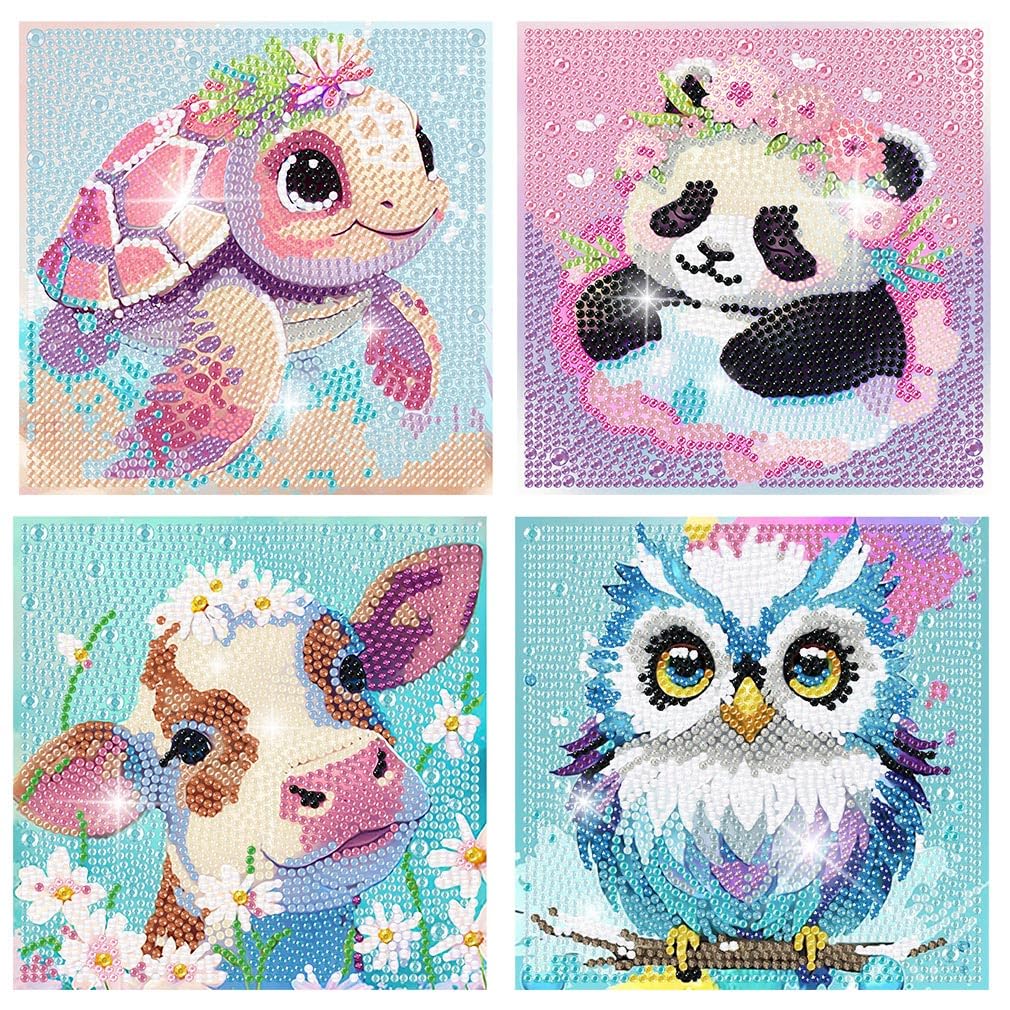 FQOVKYN diamond art kit front view for family crafting