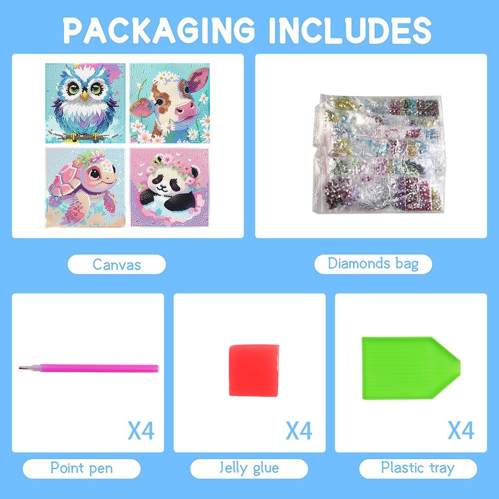 FQOVKYN diamond art kit unboxed presentation for gift-ready experience