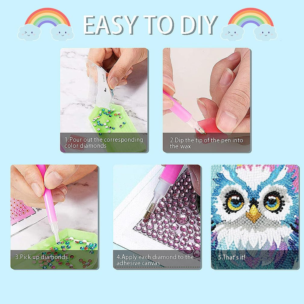 FQOVKYN diamond art kit wall-ready completion display idea