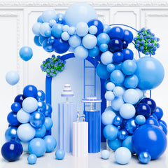 FQZYLCH blue-balloon-arch-kit forms a stunning party backdrop.