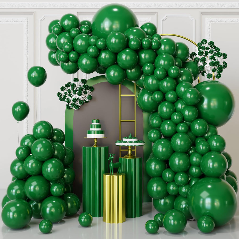 FQZYLCH dark green arch kit balloons for durable, eye-catching garlands.