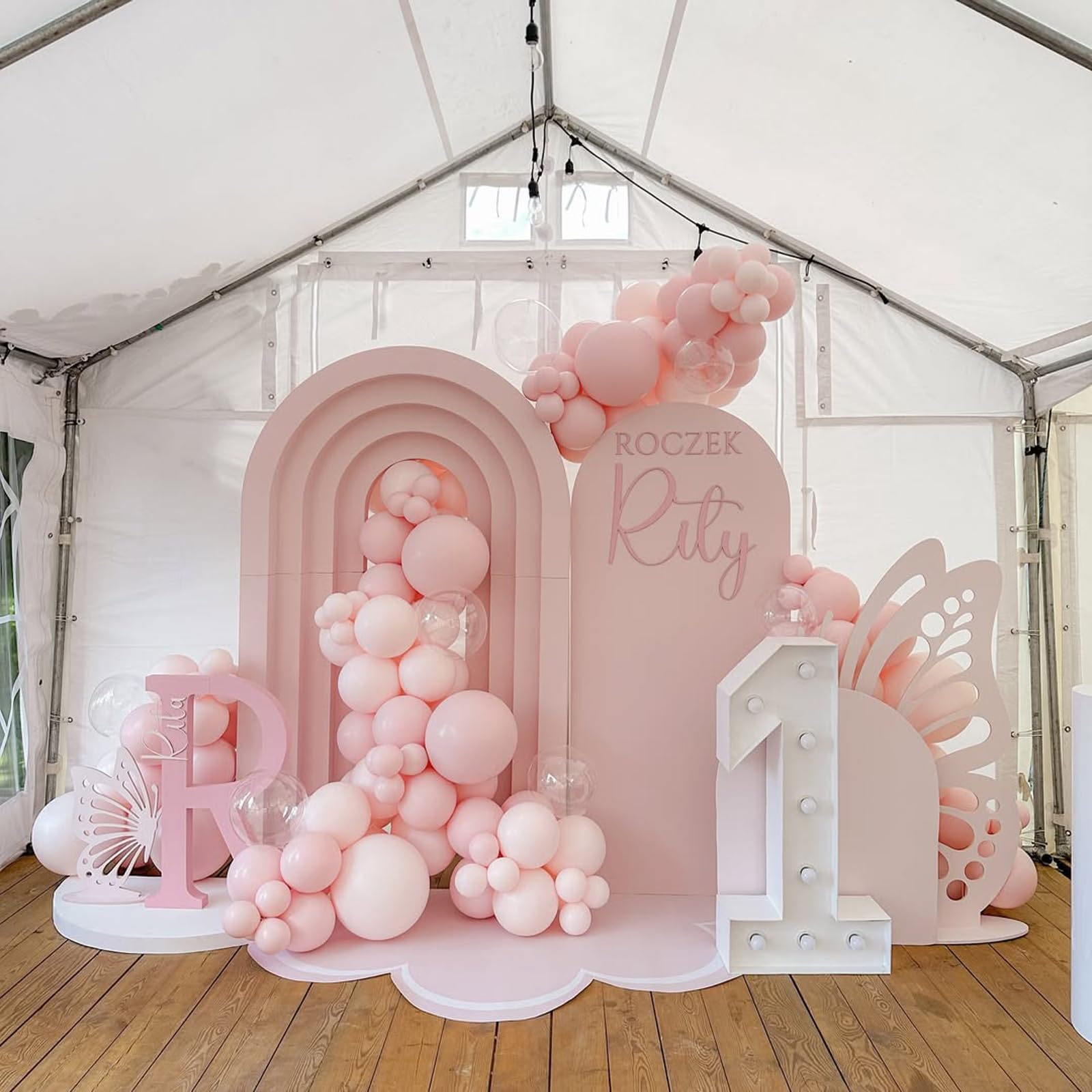FQZYLCH easy to assemble balloon arch kit for DIY decor