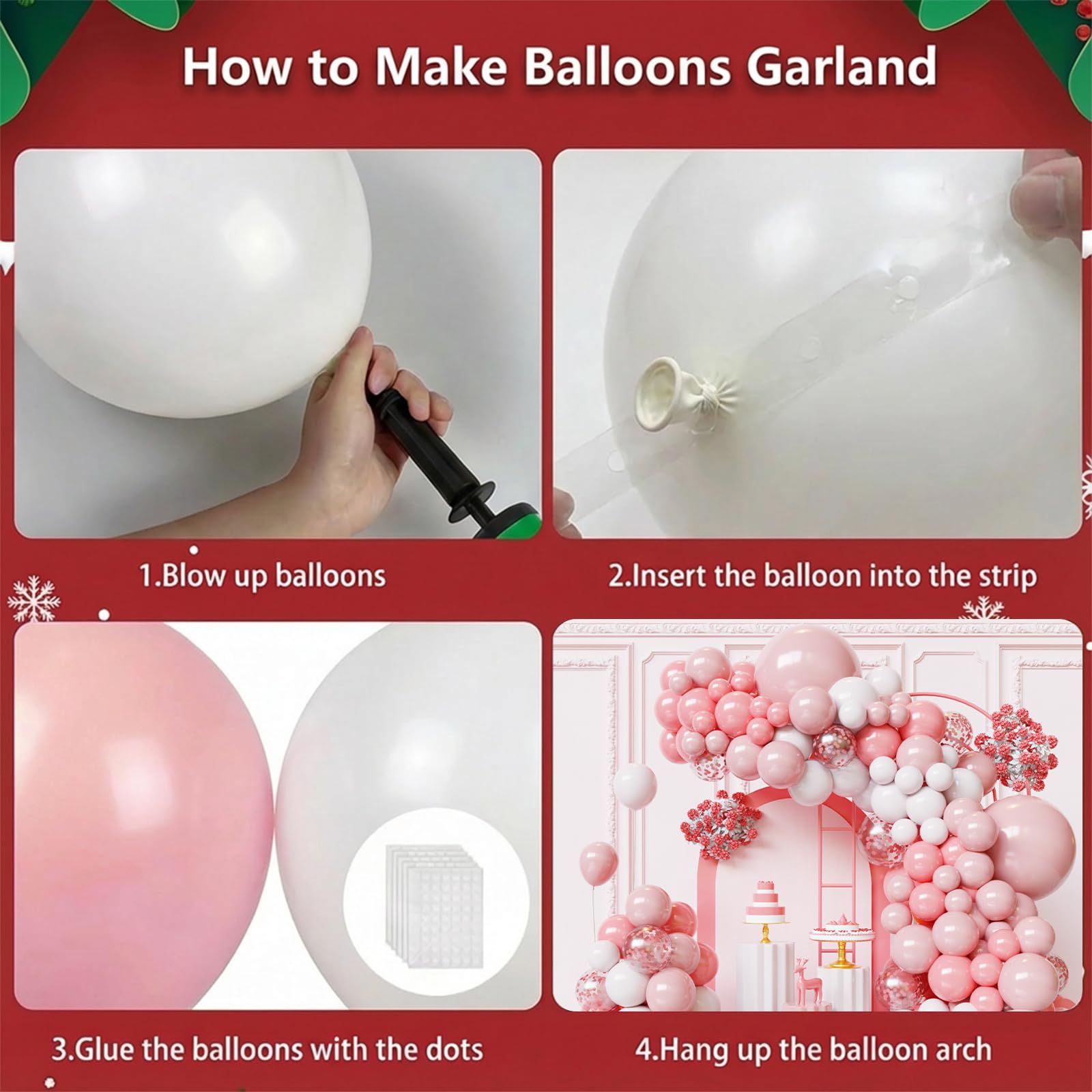 FQZYLCH macaron pink 18 inch balloons add soft color