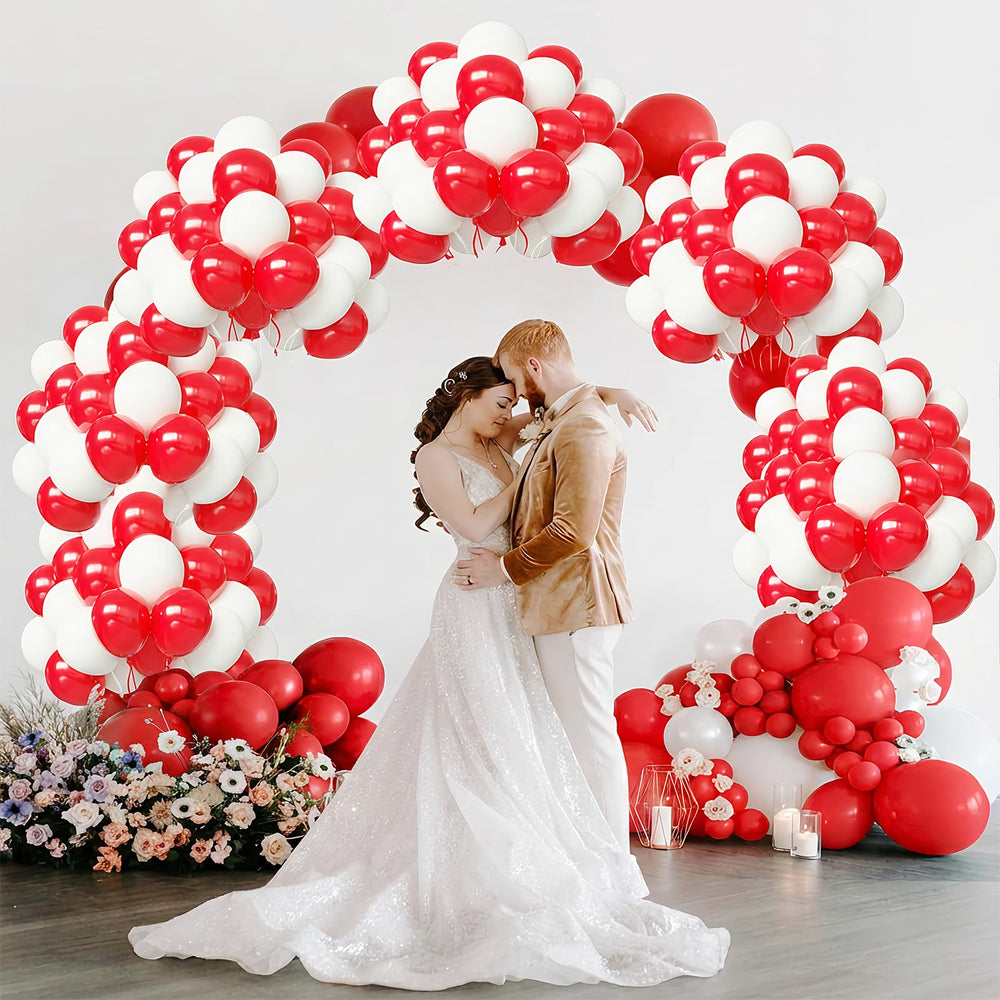 FQZYLCH matte red 18-inch balloons for bold accents