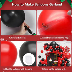 FQZYLCH red 12-inch matte balloon ideal for clusters