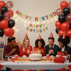 FQZYLCH red 5-inch matte balloon finishing touches