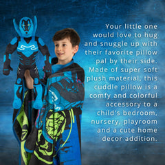 Franco Blue Beetle armor-detail pillow for imaginative play