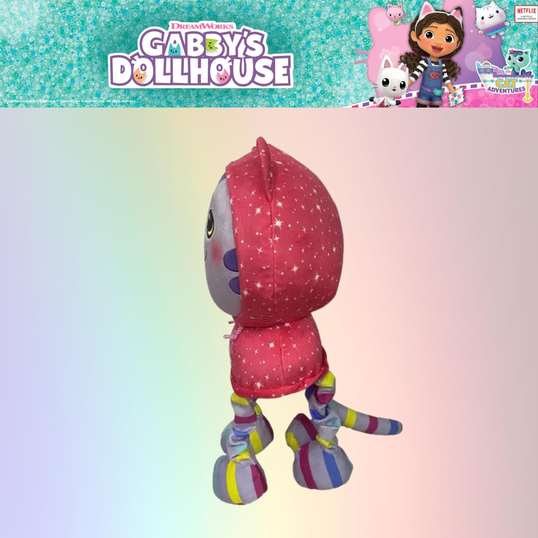 Franco Gabby's Dollhouse DJ Catnip plush enhances bedroom decor with cuddles.