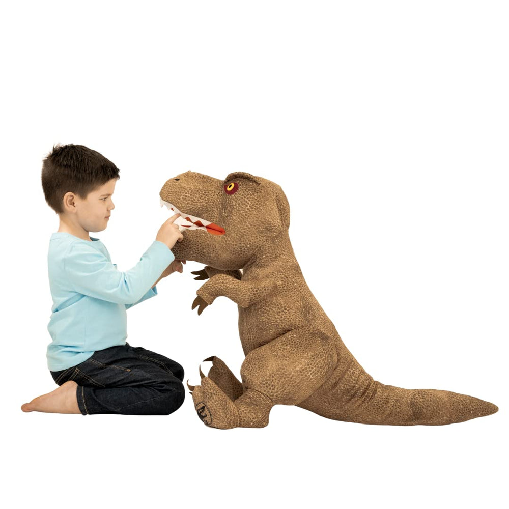 Franco Rexy plush pillow, front view, cozy bedtime companionship.
