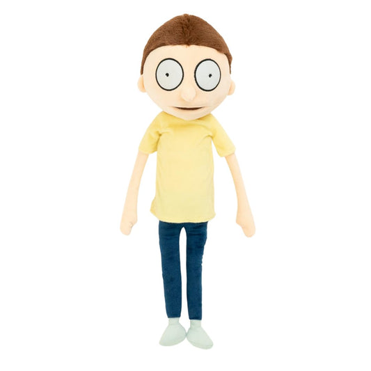 Franco Rick & Morty plush cuddle pillow stands 21 inches tall for cozy lounging.