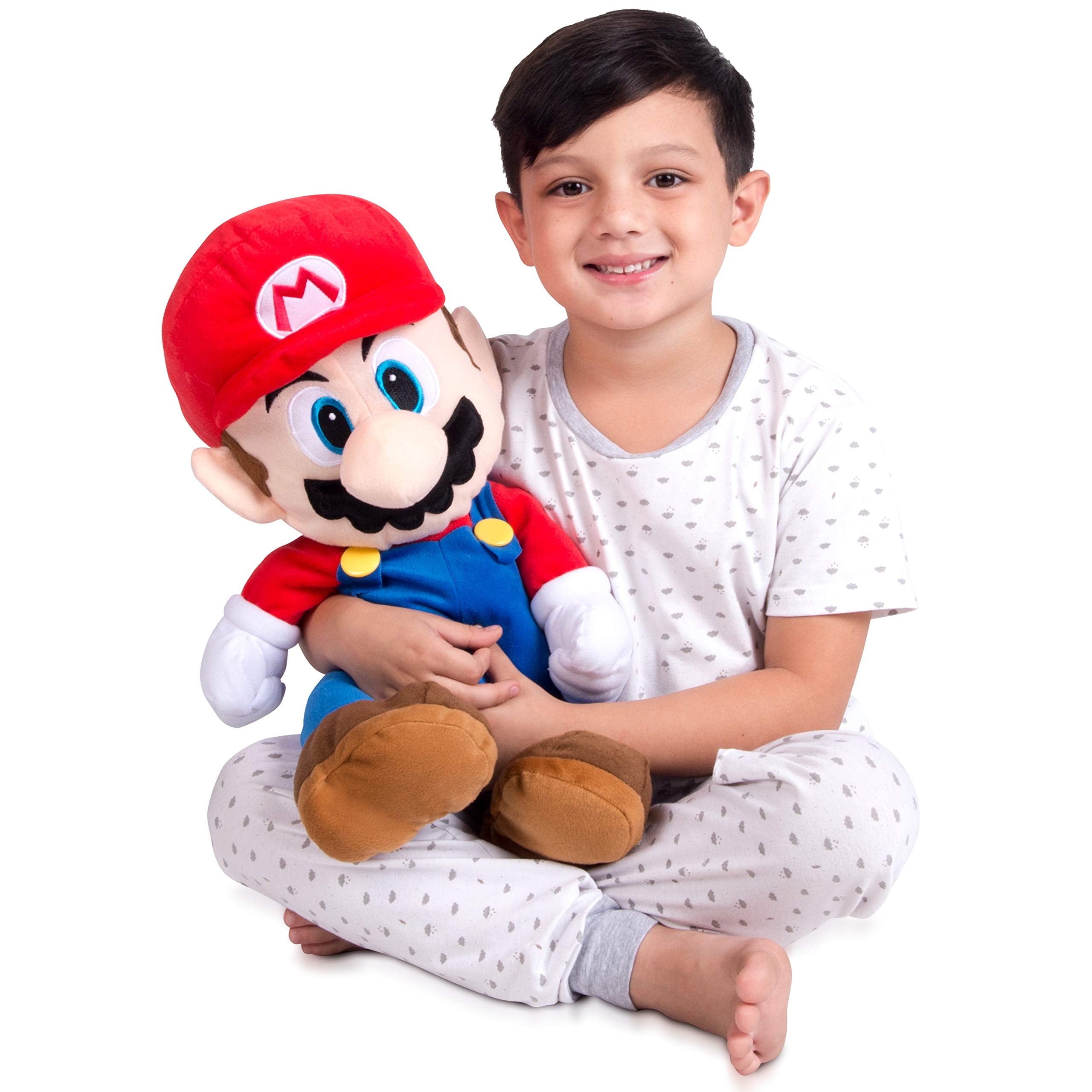 Franco Super Mario pillow cap detail shows embroidered logo for authentic look