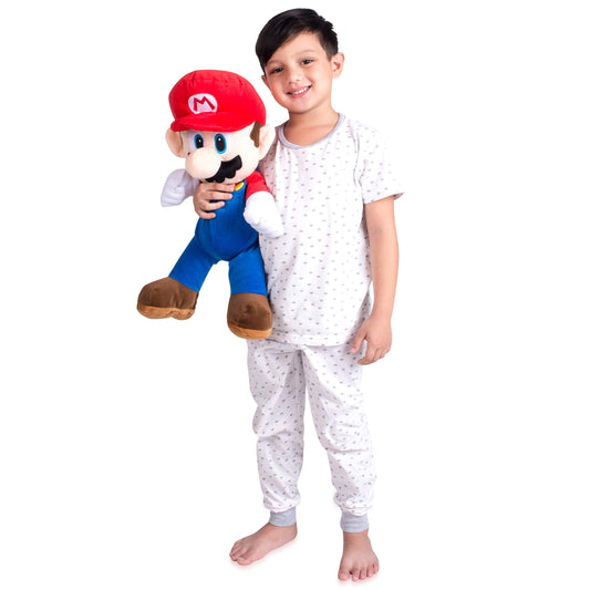 Franco Super Mario plush pillow front view enhances bedroom playfulness
