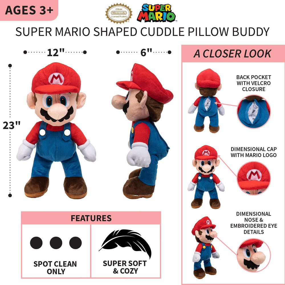 Franco Super Mario plush material showcases soft and snuggly feel
