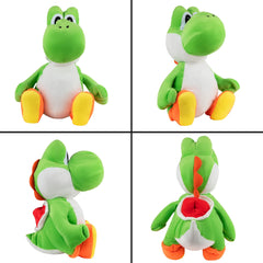 Franco Yoshi cuddle pillow in a kid's bedroom decor to enhance Mario space.