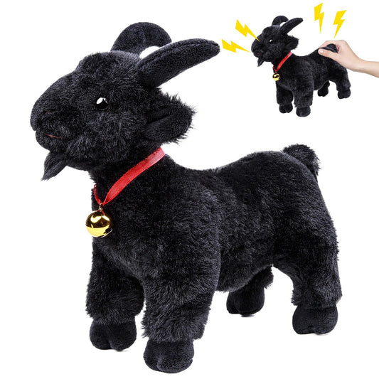 Frankiezhou Home goat-screaming-bell-plush-10in: lifelike companion for imaginative play