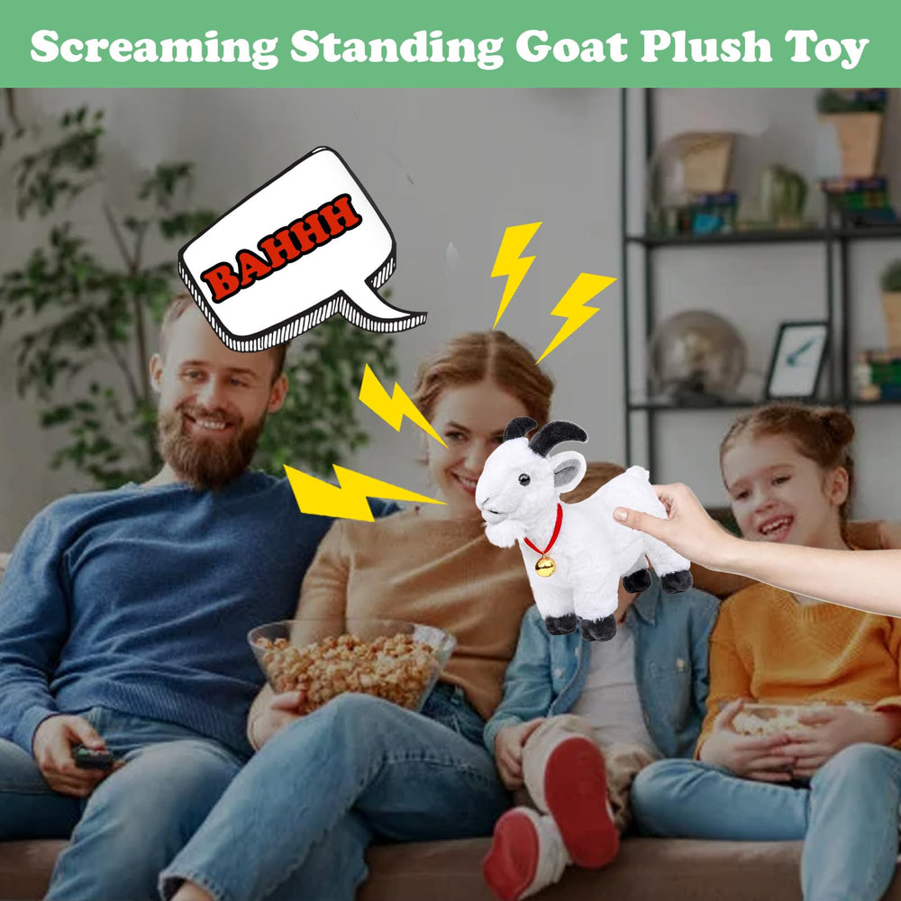 Frankiezhou Home screaming-goat-sound-plush: interactive feature sparks pretend play