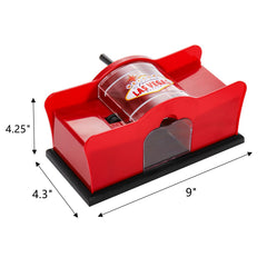 Frcctre shuffler's collection tray catches shuffled cards neatly.
