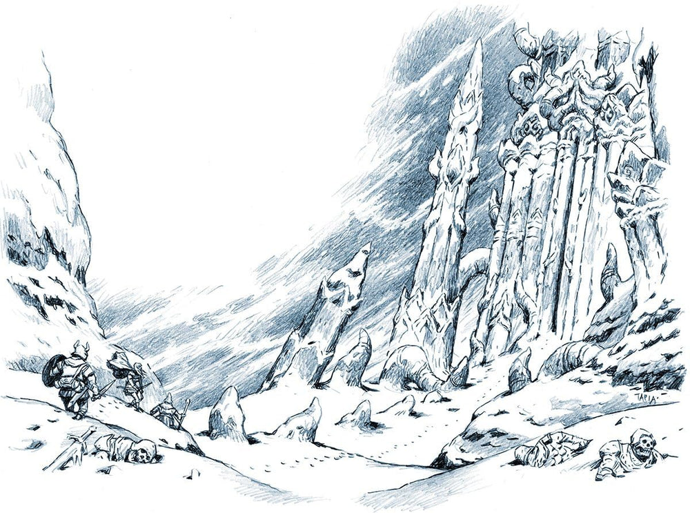 Free League Bitter Reach Wendigo image evokes tense, atmospheric encounters at table.