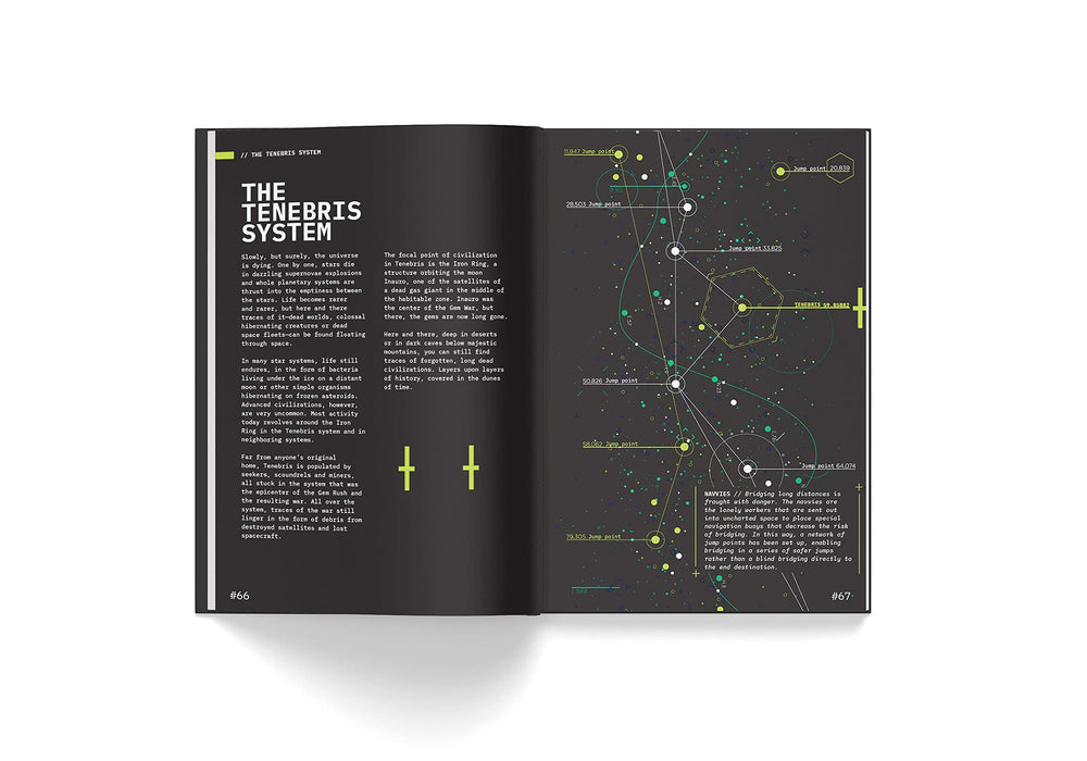 Free League Death in Space Tenebris map guides exploration of the dangerous system.