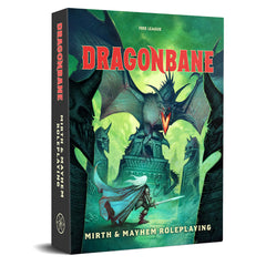 Free League Dragonbane box front invites quick-start adventures for new players.