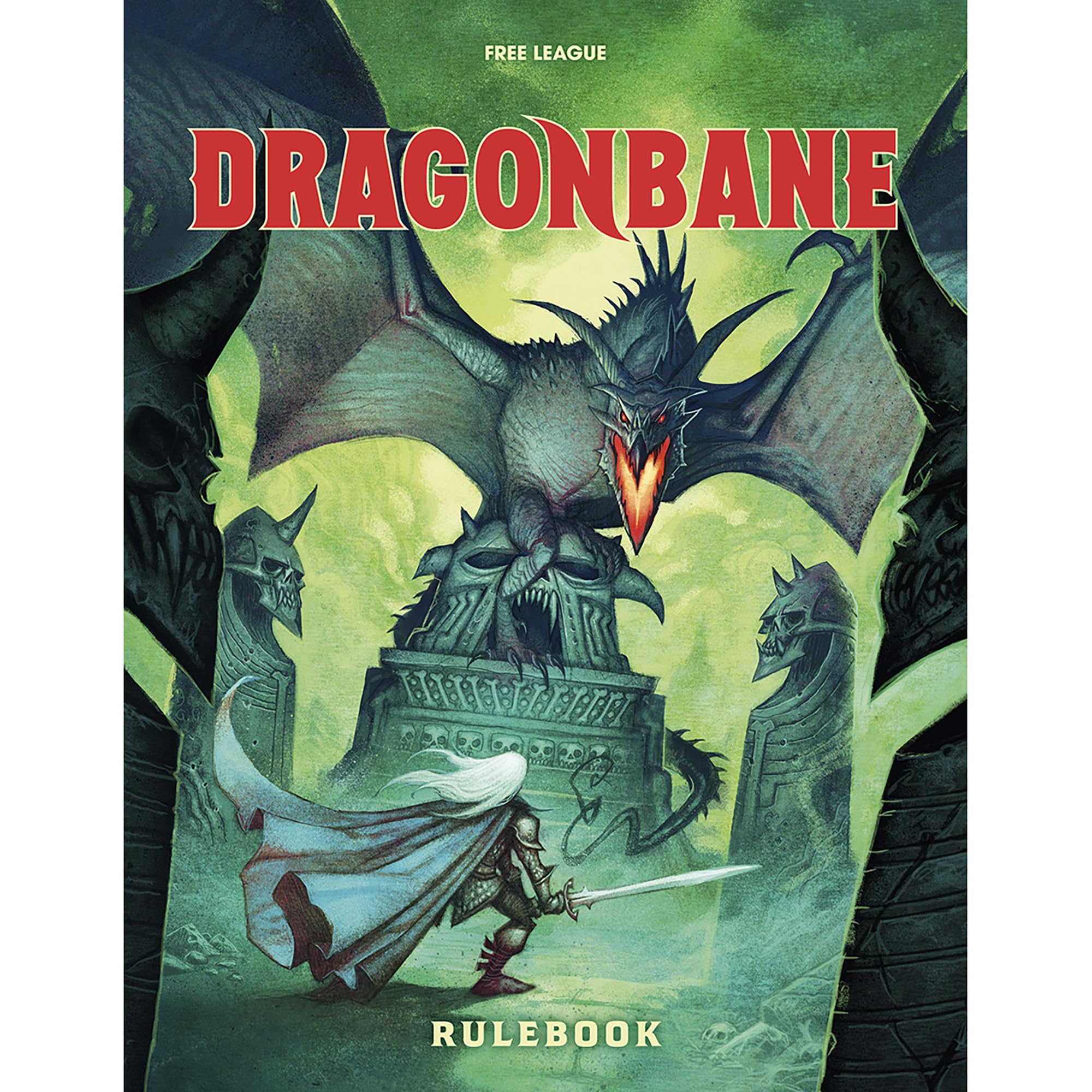 Free League Dragonbane rulebook cover invites immersive fantasy play.