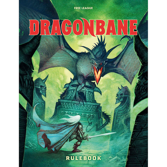 Free League Dragonbane rulebook cover invites immersive fantasy play.