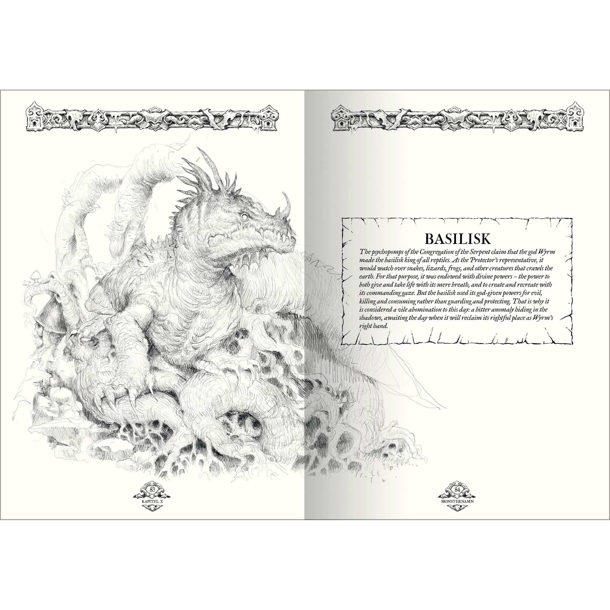Free League Forbidden Lands Book of Beasts faux-leather binding, elegant grip for campaign nights.