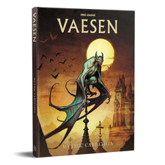 Free League Vaesen Mythic Carpathia cover showing atmospheric map and art