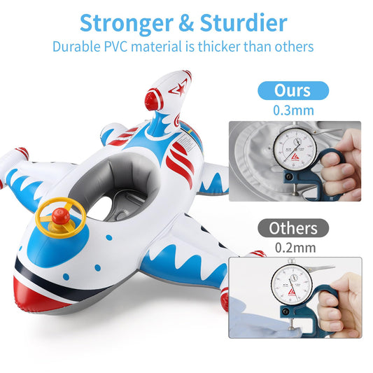 Free Swimming Baby Swimbobo pool float with seat for toddler safety.