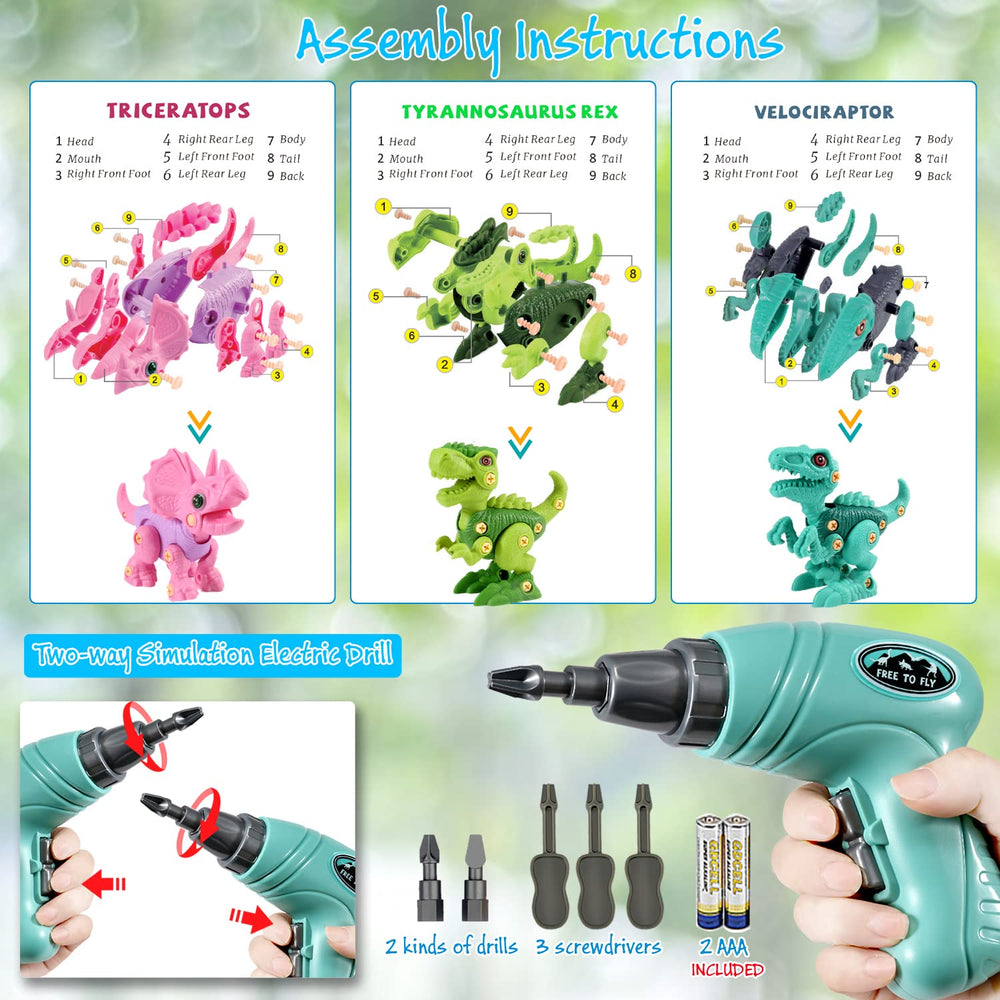 FREE TO FLY drill-and-tools set helps kids learn assembly skills safely