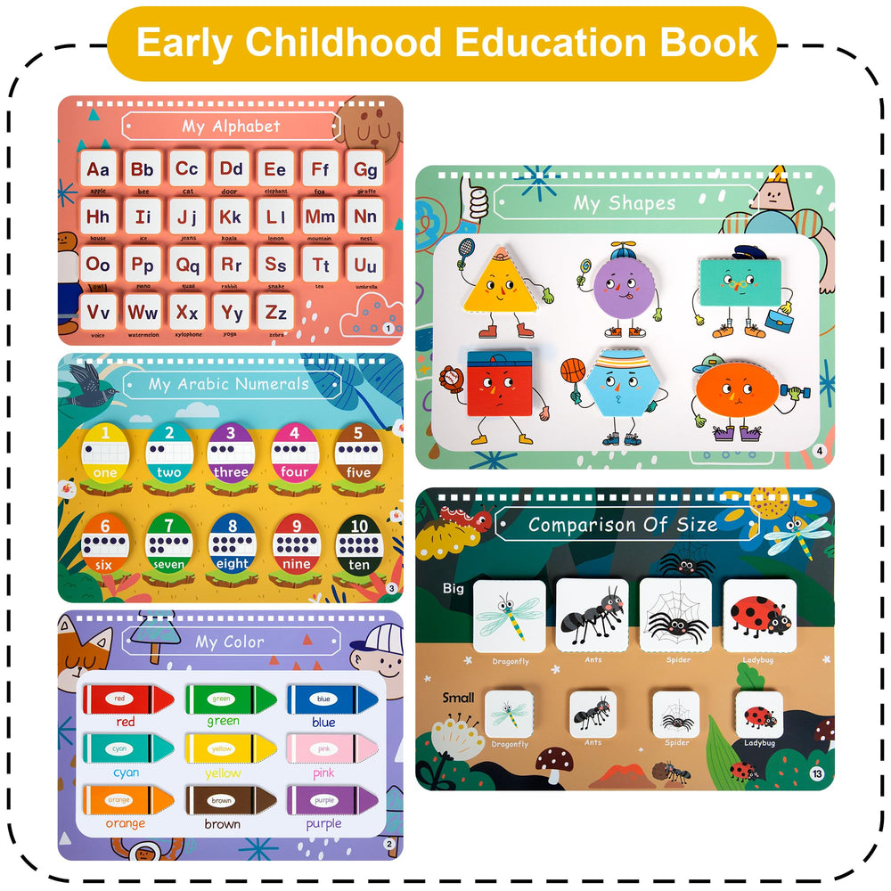 Freebear Busy Book Numbers page supports counting basics and number recognition on the go.