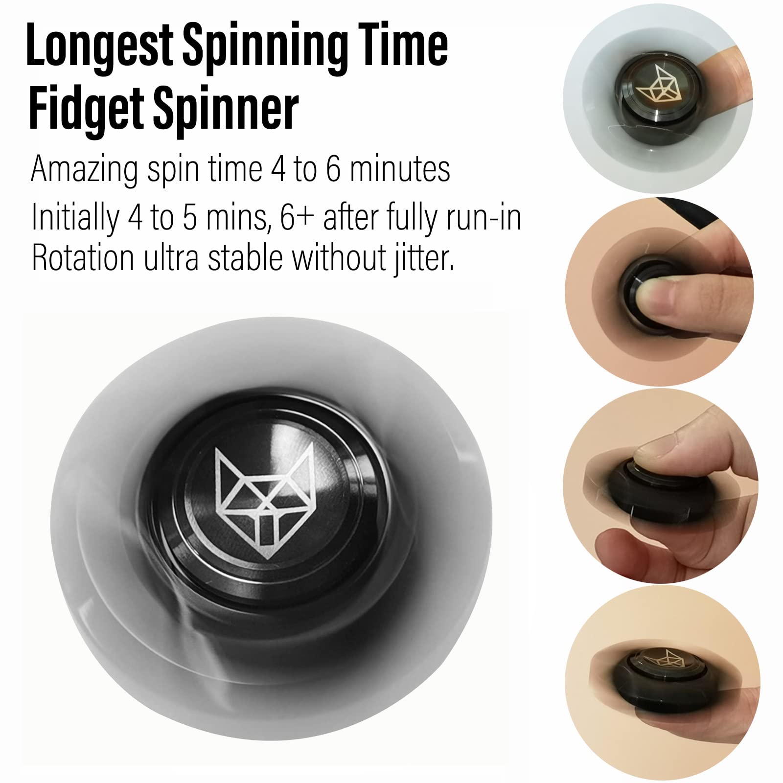 FREELOVE bearing premium long spin photo emphasizes quiet, steady rotation.