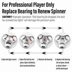 FREELOVE fox-inspired fidget with replaceable bearing ideal for professionals.