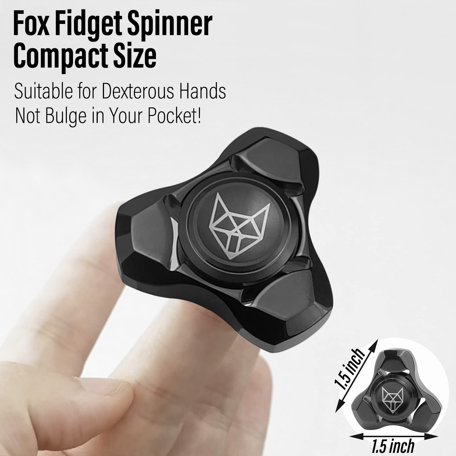 FREELOVE fox mini gyro close-up highlights compact design for pocket-sized focus.